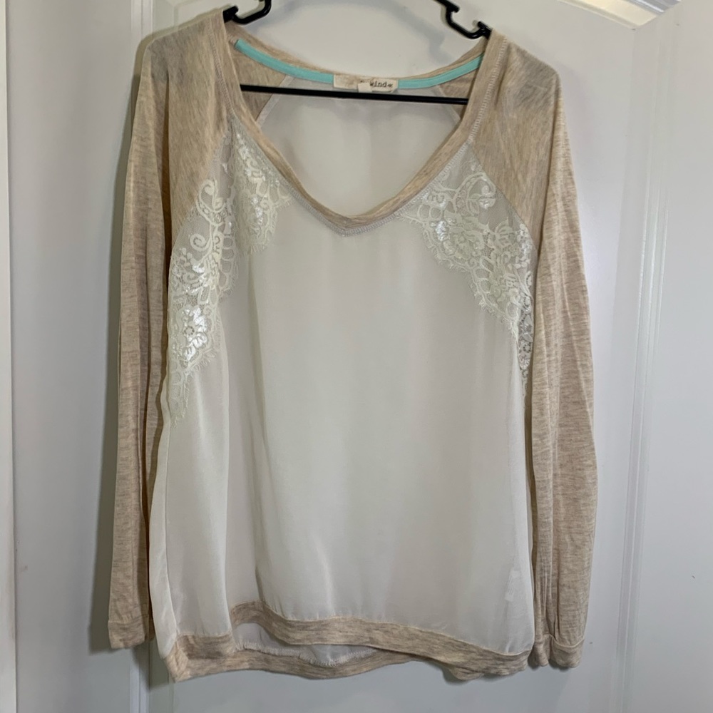 Women’s Rewind Sheer Long Sleeve top